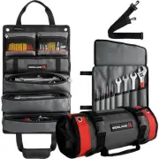Tool Bag Roll Up, Heavy Duty Tool Organizer for Men Portable Tool Storage Box...