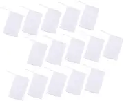 TOVINANNA 50pcs Foaming Nets Handmade Soap Face Body Cleansing Maker Net Double Layer Fabric Skin-friendly Quick Drying Hanging Buckle