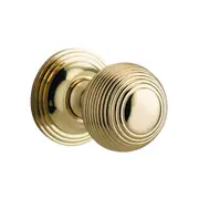 Iver Guildford Door Knob on Round Rose Concealed Fix