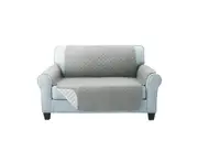 Sofa Cover Quilted Couch Covers Protector Slipcovers 2 Seater Grey