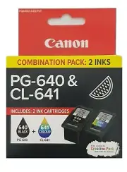 2 CANON PG640 CL641 ORIGINAL GENUINE Ink MG2260/MG3560/MG4160/MX376/MX516/MX516