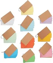 GANAZONO 10pcs Notes Double-Sided Lined Study Cards Organized Notetaking Flexible Page Arrangement Study Supplies