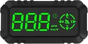 Car HUD Head-up Display, Digital GPS Navigation Speedometer GPS Dual System Display Screen with Speed Warning, Direction, Trip Distance, Overspeed Alarm, Fatigue Driving Alarm for All Cars