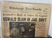 Pittsburgh Post-Gazette: Kennedy’s Body Taken NOV 25, 1963 Vol. 37-NO.100 SEALED