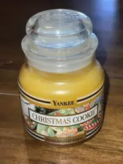 Yankee Candle CHRISTMAS COOKIE Scent Small Jar Candle - 3.7 oz Blank Band Label