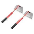 2pcs Garden Hoe 16" x 7" Steel Hoe Garden Tool with Handle, Red