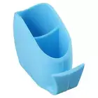 Silicone Toothbrush Shelf Blue Toothbrush Organizer Bathroom