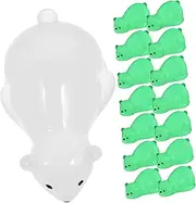 MOBUTOFU 20pcs Cute Miniature Polar Bear Figurines Night Bear Figures for Desktop Decoration Creative Cartoon Animal Statues for Home Courtyard Doll House