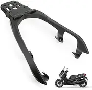 Multifunctional Motorcycle Rear Luggage Storage Racks Detachable Extended Shelf Compatible with Yamaha XMAX300 2017-2024, Du-Rable Aluminum Alloy, Black