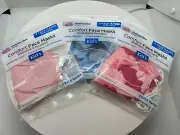 2 Pack Reusable Washable Kids 100% Cotton Face Masks Unisex Face Adjustable