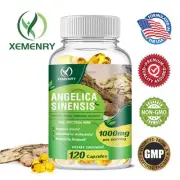 Angelica Sinensis 1000mg-High Strength Dong Quai Supplement Menopause PMS Relief