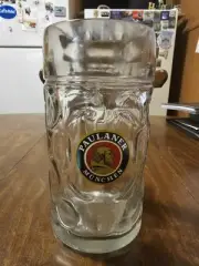 Paulaner München 1L Dimpled Beer Stein
