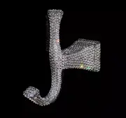 Bling Robe Hook AUSTRIAN CRYSTALS Bath Wall Mount Chrome Liberty Hardware Custom