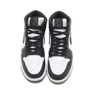 【NIKE 耐吉】Air Jordan 1 Mid SE 男 休閒鞋 喬丹 AJ1 象紋 熊貓 黑白(FB9911-001)