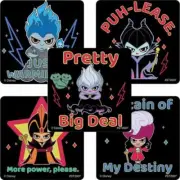 20 Disney Villains Chibi Stickers Party Favors Teacher Supply Ursula Hades Jafar
