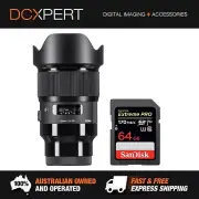 SIGMA 20MM F/1.4 DG HSM ART LENS FOR L-MOUNT (4412969) + BONUS SD CARD