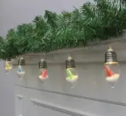 Snow Globe Christmas Tree Lights String Set LED Battery Target Rainbow 1 set