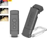 USB Rechargable Clip-On Book Light for Reading in Bed,5 Brightness and 3 Color f