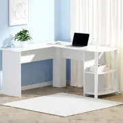 Bulimba L-Shape Corner Desk (White)