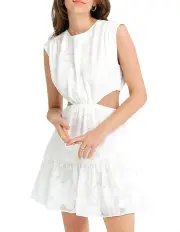 [Belle & Bloom] Lovesick Mini Dress In White