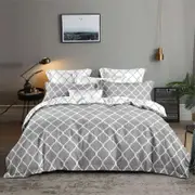 3D Grey Pattern 131 Bed Pillowcases Quilt Queen Size