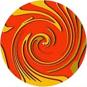 Slipmat Slip Mat Scratch Pad Felt for any 12" LP DJ Vinyl Turntable Record Player Custom Graphical - Spiral 16