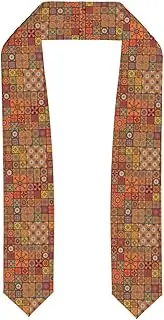 [SKKNT] Group Of Moroccan Geometric Print Graduation Shawl Stole For Academic Commencements Honor Sash Congratulations Gift