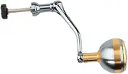kokiya Fishing Reel Rotary Knob Power Handle, Replaces,Spare Parts,DIY Replacement Power Handle Grip,Metal Single Rocker Arm Gold, S