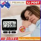 Digital Stopwatch Kitchen Countdown Timer Alarm Reminder Clock (Black)