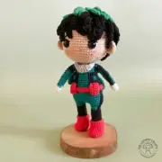 Crochet Deku Midoriya Izuku Amigurumi Doll, Handmade Little Deku Midoriya Izuku