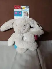 New In Package Playtex Baby Plush Bunny Baby Rattle 1 To 18 Mths Soft