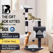 Beastie Cat Tree Scratching Post Scratcher Tower Condo House Furniture Wood 112