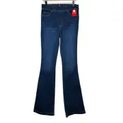 Spanx Shape Women’s Midnight Shade Denim Everywhere Flare Jeans Size M Tall NWT