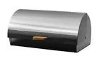 Avanti Roll Top Stainless Steel Bread Bin, Silver, Loaf Storage, Large Container