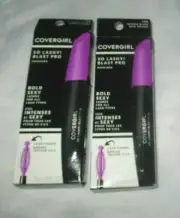 NEW LOT 2 COVERGIRL SO LASHY BLAST PRO MASCARA 785 EXTREME BLACK 790 INTENSE
