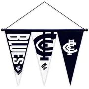 Carlton Blues AFL Multi Pennant Wall Hanger Flag Bunting
