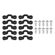 Kayak Pad Eye, 10 Pack Nylon Deck Loops with 20 Pan Head Self Tapping Screws