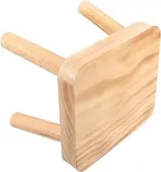 Happyyami Wood Step Stool Portable Small Stool for Use for Kitchen Living Room Camping Strong Load Bearing Versatile Design for Adults