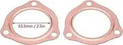 HASMI 3 in Copper Header Exhaust Collector Gaskets Reusable Fits All 3inch Collector with Triangle Fit for SBC Fit for BBC 302 350 454 383