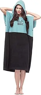 Vulken Extra Large Thick Hooded Beach Towel Changing Robe. Surf Poncho Men and Women for Easy Change in Public. Quick Dry Microfiber Towelling for The Beach, Pool, Lake, Water Park.