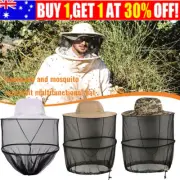 Mosquito Insect Mesh Hat Head Face Protector Net Cap for Outdoor Fishing Camping