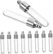 KOCKSHION 1Set Small Glass Vials Miniature Wishing Bottles with Screw Caps Decorative Glass Containers for Crafts and DIY Projects