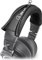 WC BandZ V2 Protective Headband Cover for Audio Technica ATH M Series Headphones - Machine Washable, No More Flaking Leather - Compatible with M50X / M50XBT / M50 / M40X & More | (Black)