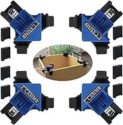C CASIMR 90 Degree Corner Clamp, Adjustable Single Handle Spring Loaded Right Angle Clamp, 4 Pack Swing Woodworking Clip Clamp Tool