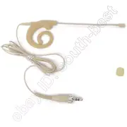 beige headset microphone for Sennheiser G2 G3 G4 snail ears hang wireless system