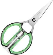 ZHANG XIAO QUAN SINCE 1628 Multi-Function Kitchen Scissors, Serrated 30Cr13 Stainless Steel, Poultry Shears, Fish Scaler, Bottle Opener, Nut Cracker