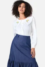 Wattle Embroidered Blouse