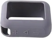 GO 4 Silicone Case Cover for JBL GO 4 Portable Bluetooth Speaker Protective Case with Carabiner Accessories (Grey)