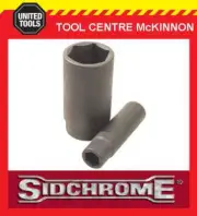 SIDCHROME 1/2” DRIVE METRIC 19mm 6pt DEEP IMPACT SOCKET