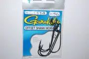 gamakatsu 4/0 offset shank worm lizard round bend rb bass hook 5 per 54414